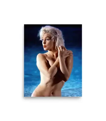 Marilyn Monroe Nude Poolside Poster – Buy Vintage Print