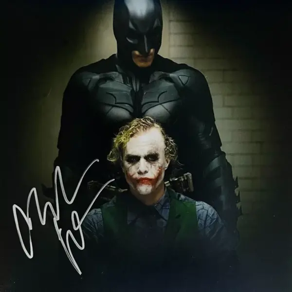 Buy Christian Bale Signed Dark Knight Photo – Beckett COA