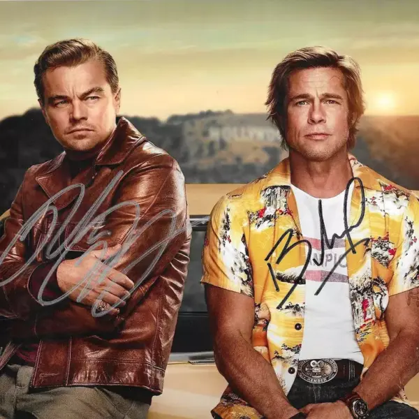 Rare DiCaprio & Pitt Signed Poster – Buy Now & Own History