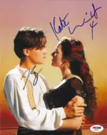 Rare Titanic signed poster – Buy authentic DiCaprio & Winslet COA